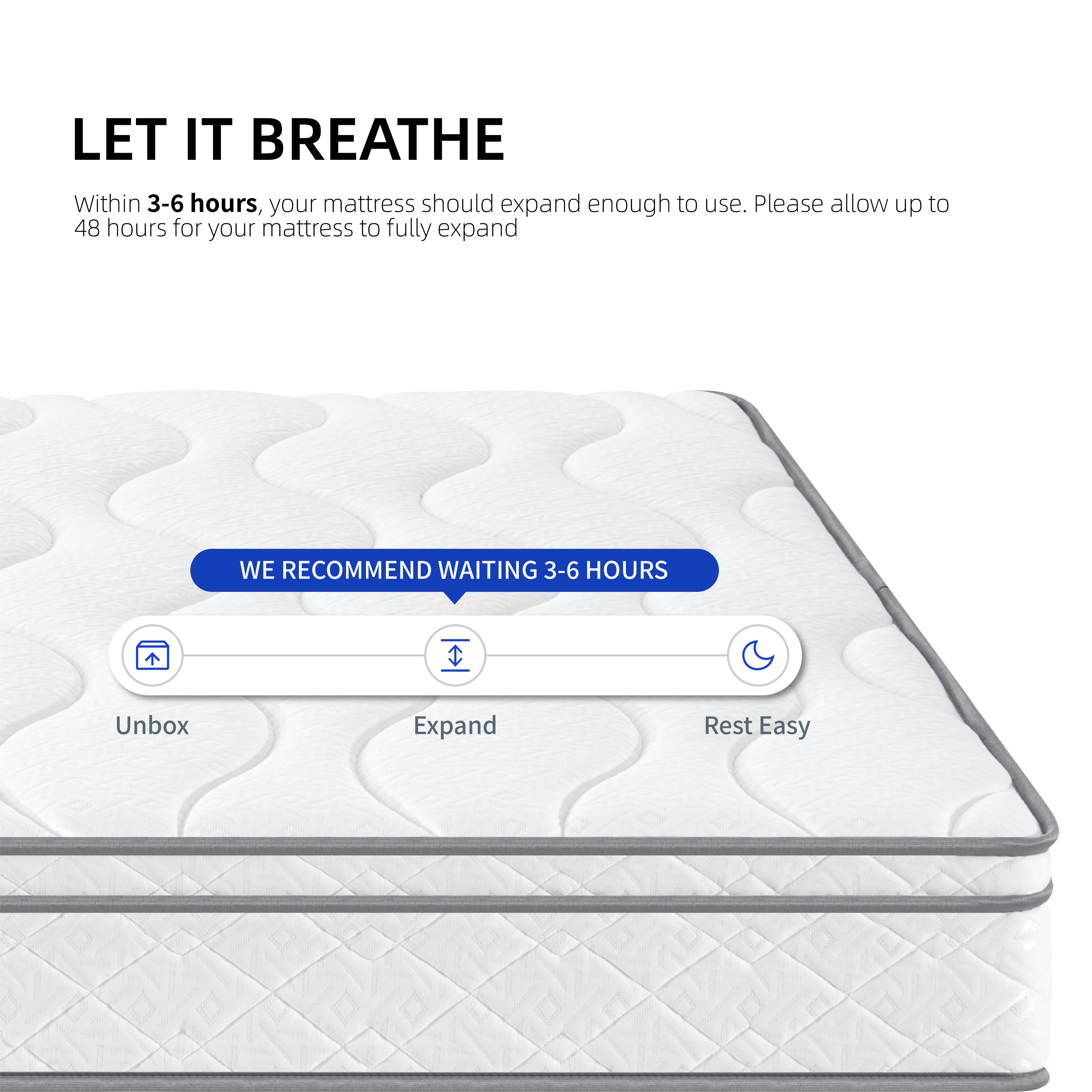 Full Size Mattress,10 Inch Hybrid Mattress In A Box With Gel Memory Foam, Individually Wrapped Pocket Coils Innerspring, CertiPUR-US Certified_voghion.com